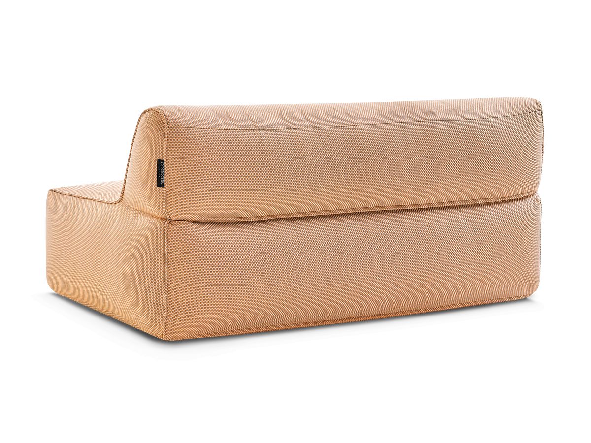 Chauffeuse 2 places sans accoudoir pour canapé de jardin modulable RIVIERA chiné orange — vue 5