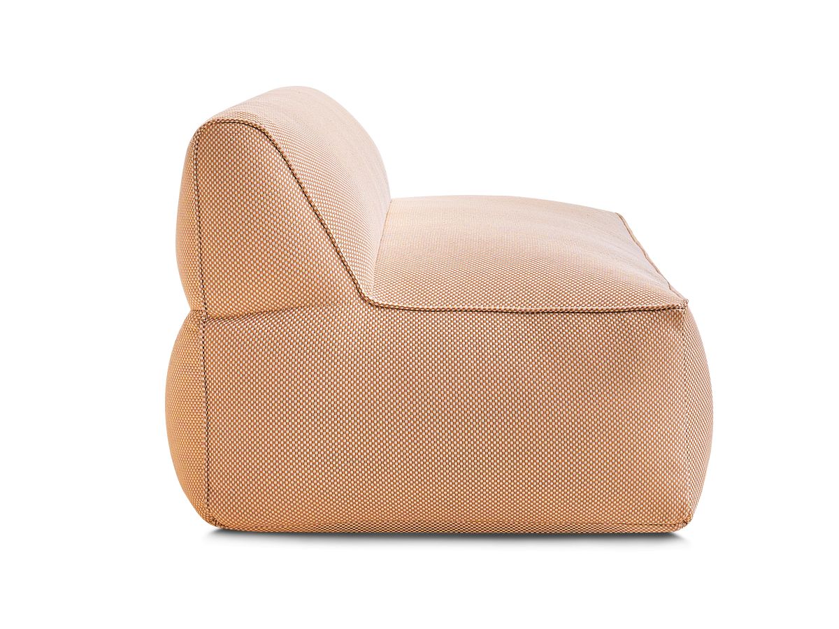 Chauffeuse 2 places sans accoudoir pour canapé de jardin modulable RIVIERA tissu chiné