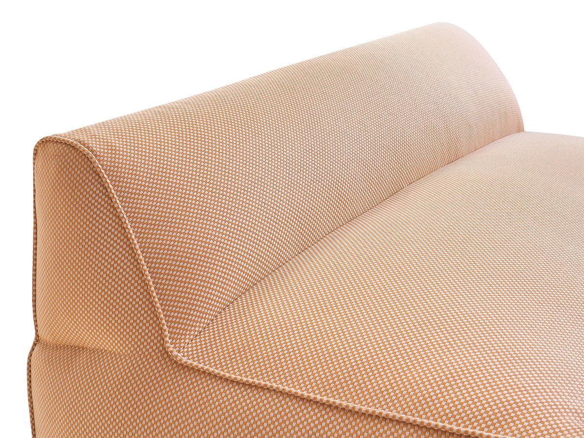 Chauffeuse 2 places sans accoudoir pour canapé de jardin modulable RIVIERA tissu chiné