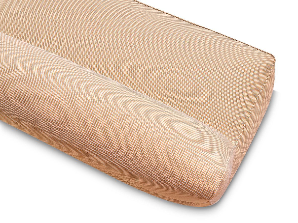 Chauffeuse 2 places sans accoudoir pour canapé de jardin modulable RIVIERA tissu chiné