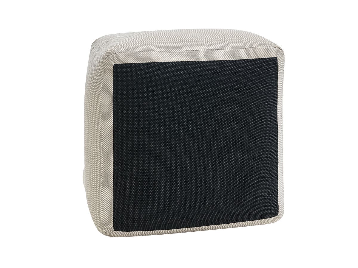 Canapé de jardin modulable RIVIERA tissu chiné avec 1 chauffeuse 1 place, 1 chauffeuse 2 places et 1 méridienne