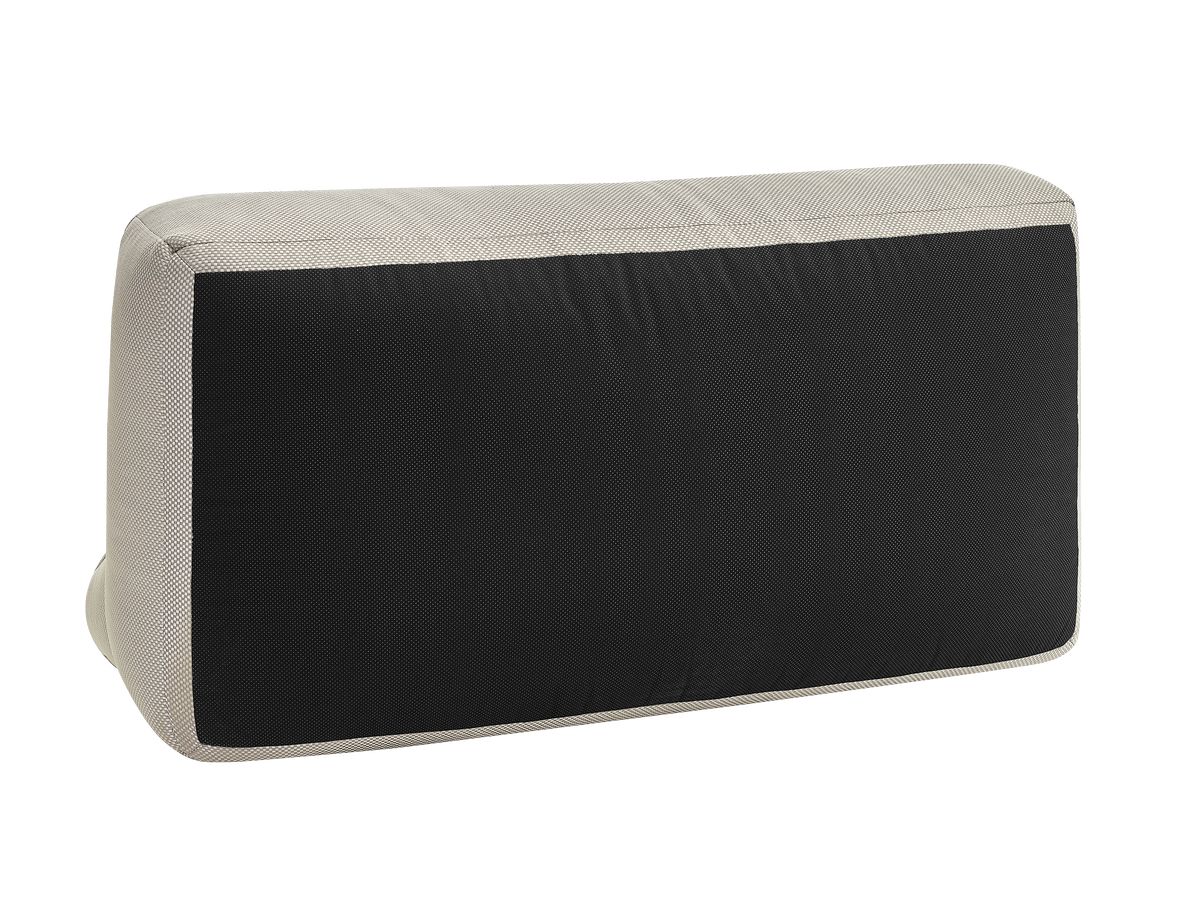 Canapé de jardin modulable RIVIERA tissu chiné avec 1 chauffeuse 1 place, 1 chauffeuse 2 places et 1 méridienne