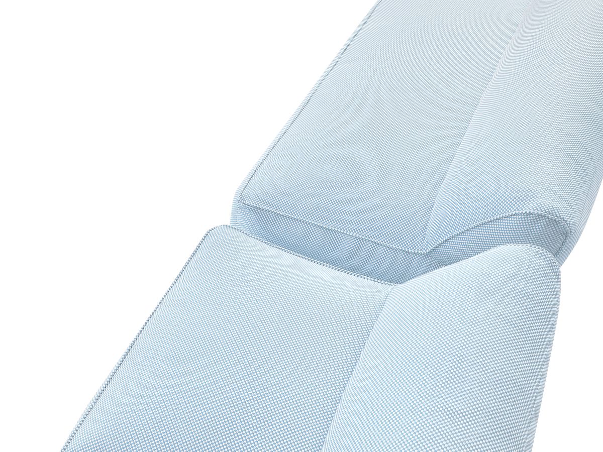 Canapé d'angle fixe EVEREST tissu chiné - Orange - Angle droit - 10 coussins