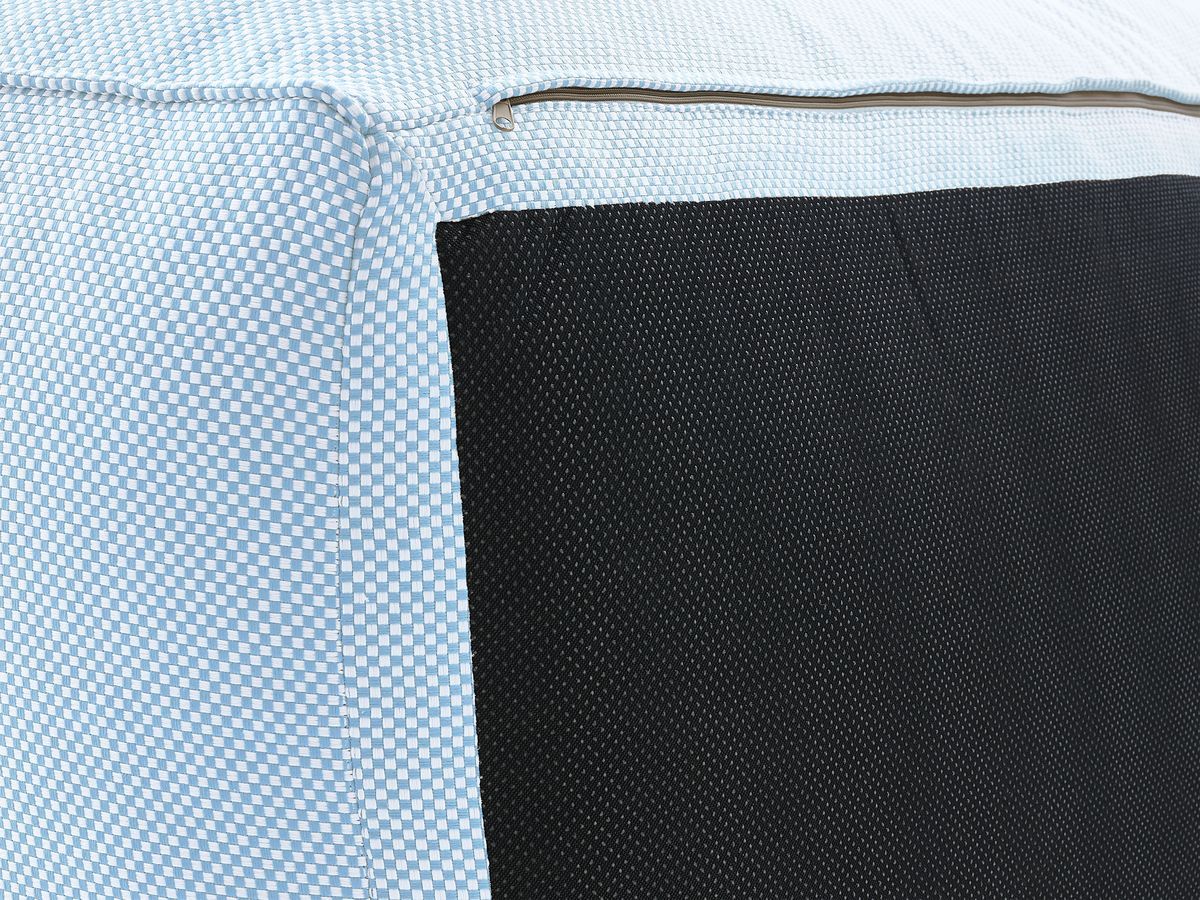 Canapé d'angle fixe EVEREST tissu chiné - Orange - Angle droit - 10 coussins