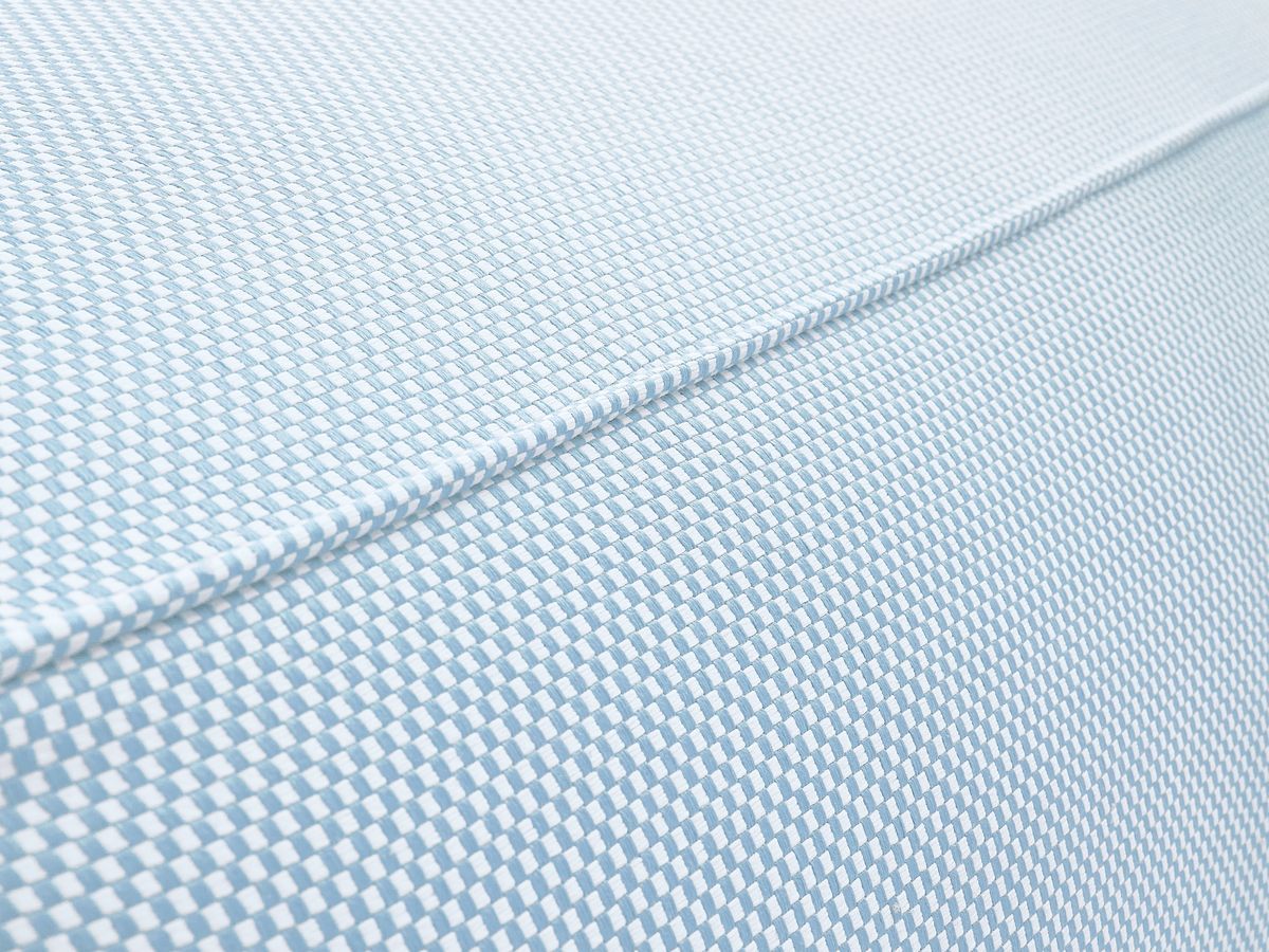 Canapé d'angle fixe EVEREST tissu chiné - Orange - Angle droit - 10 coussins