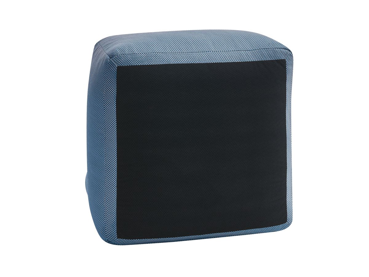 Modulaire tuinbank RIVIERA in gemêleerde stof met 1 eenpersoonsfauteuil, 1 tweepersoonsfauteuil en 1 chaise longue