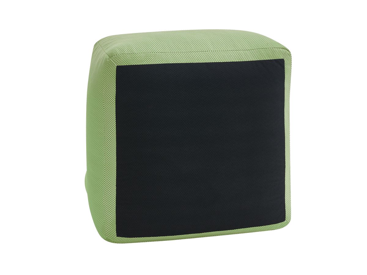 Canapé de jardin modulable RIVIERA tissu chiné avec 1 chauffeuse 1 place, 1 chauffeuse 2 places et 1 méridienne