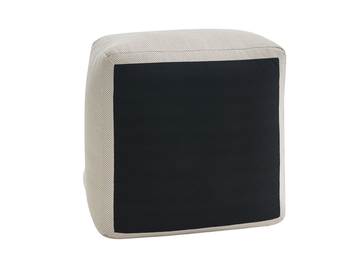 Chauffeuse 1 place sans accoudoir pour canapé de jardin modulable RIVIERA tissu chiné