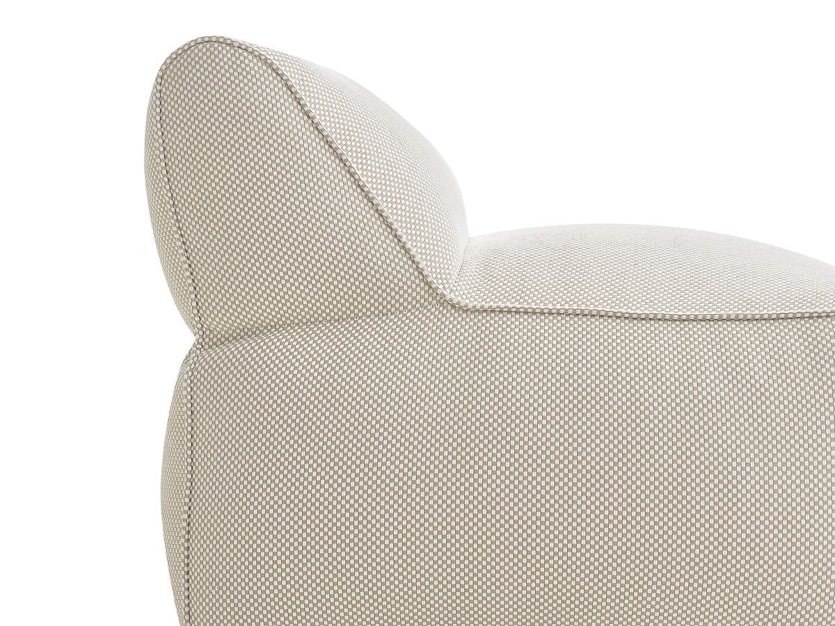 Chauffeuse 1 place sans accoudoir pour canapé de jardin modulable RIVIERA tissu chiné