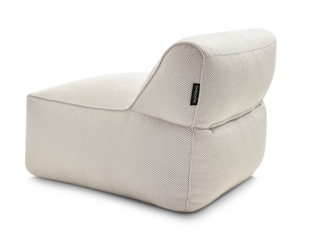 Chauffeuse 1 place sans accoudoir pour canapé de jardin modulable RIVIERA tissu chiné