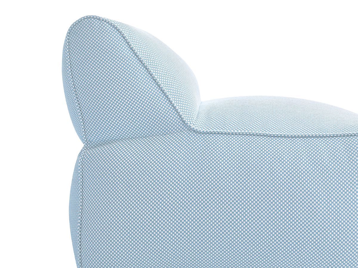 1-zits fauteuil zonder armleuningen voor modulaire tuinbank RIVIERA in gemêleerde stof