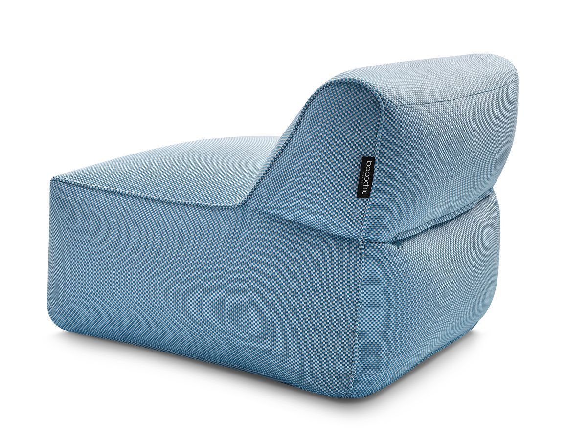 1-zits fauteuil zonder armleuningen voor modulaire tuinbank RIVIERA in gemêleerde stof