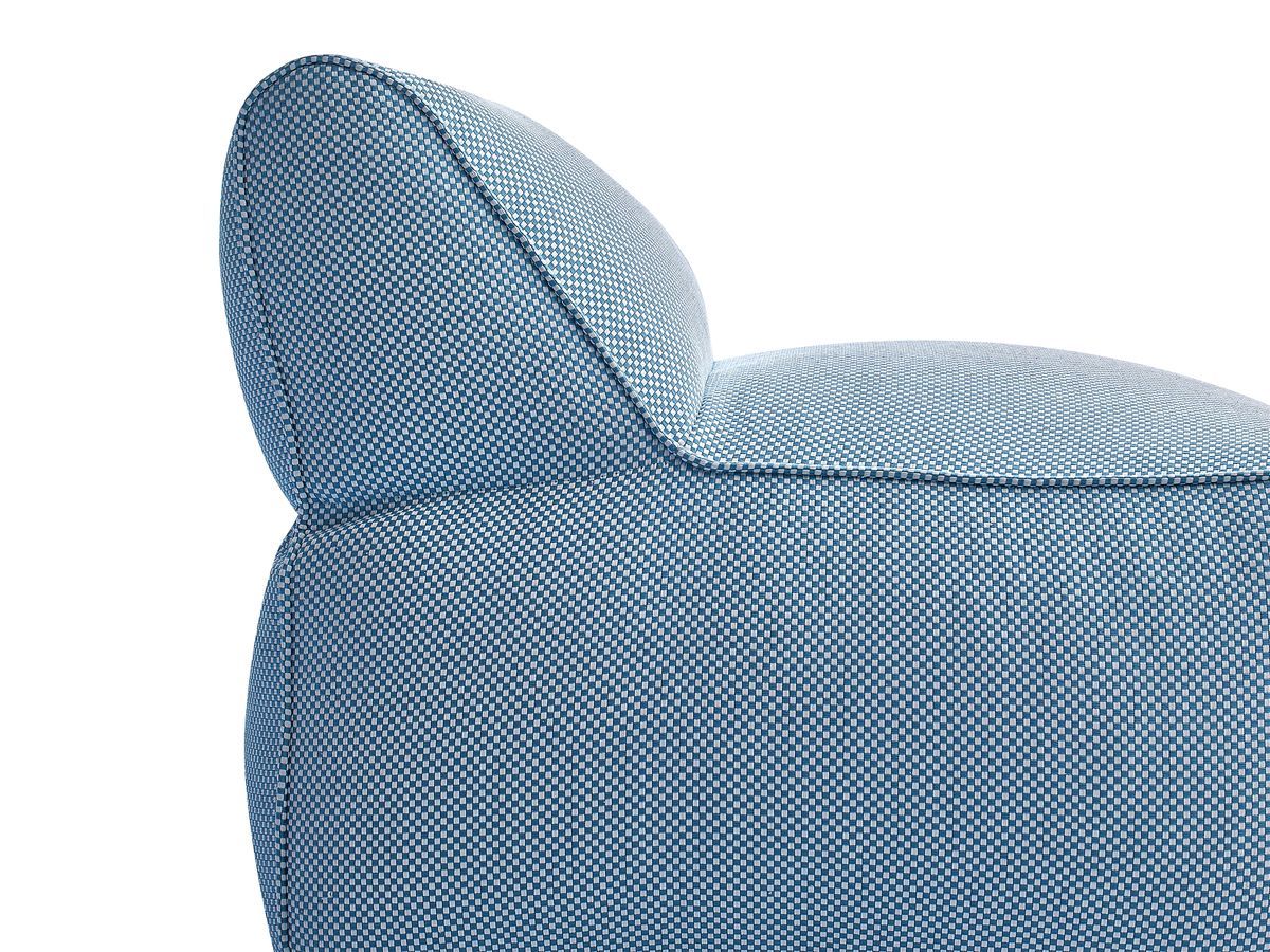 1-zits fauteuil zonder armleuningen voor modulaire tuinbank RIVIERA in gemêleerde stof