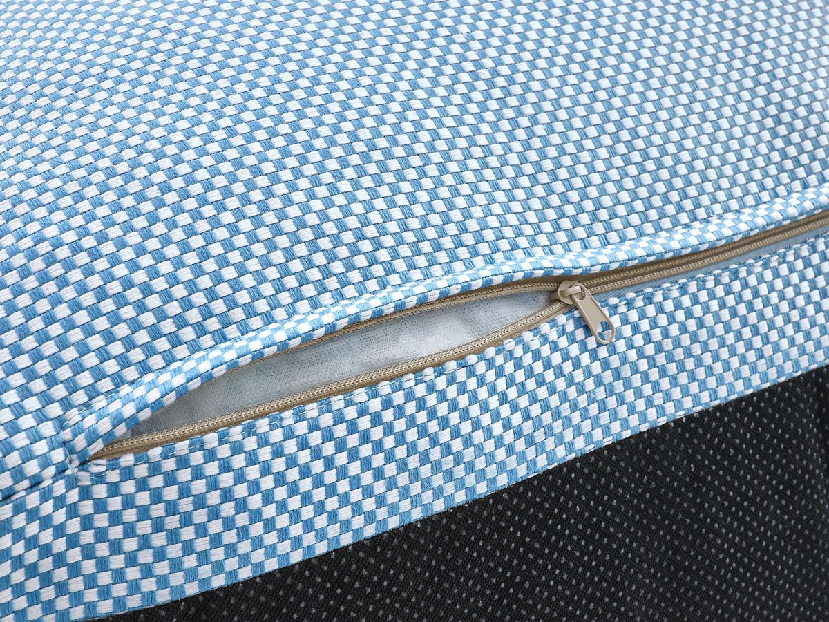 1-zits fauteuil zonder armleuningen voor modulaire tuinbank RIVIERA in gemêleerde stof