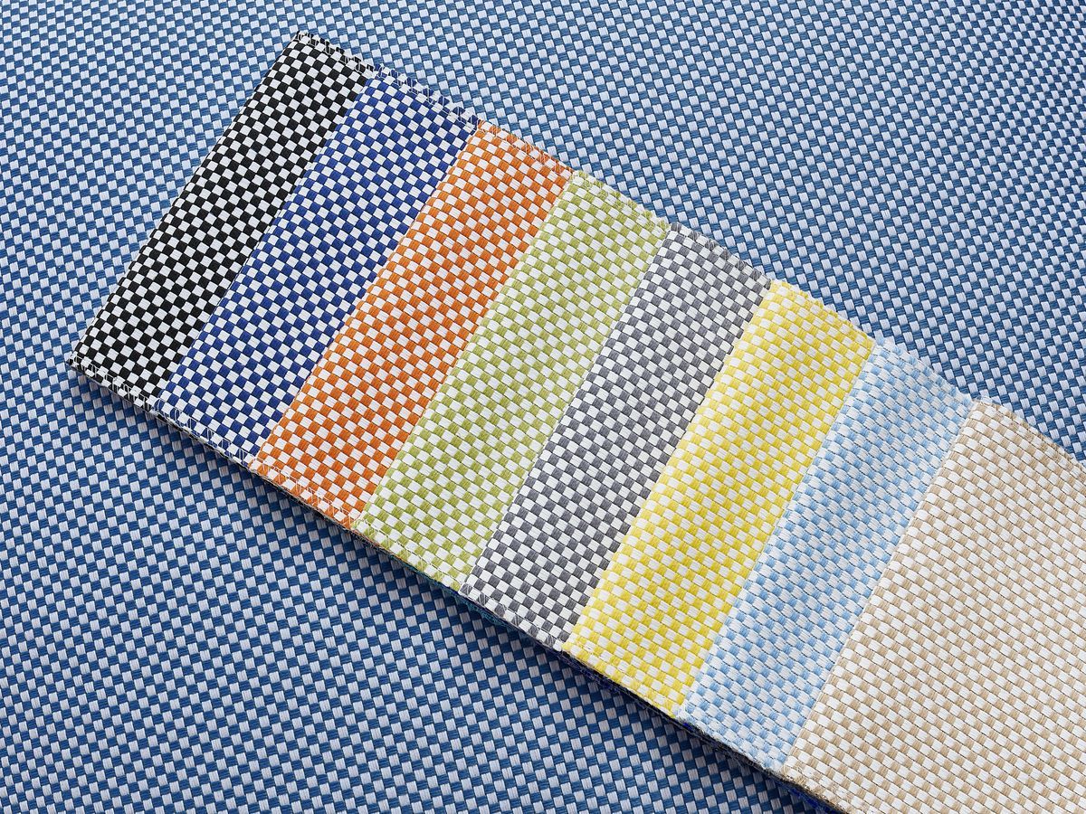 1-zits fauteuil zonder armleuningen voor modulaire tuinbank RIVIERA in gemêleerde stof