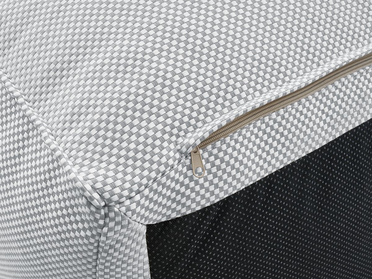 Chauffeuse 1 place sans accoudoir pour canapé de jardin modulable RIVIERA tissu chiné