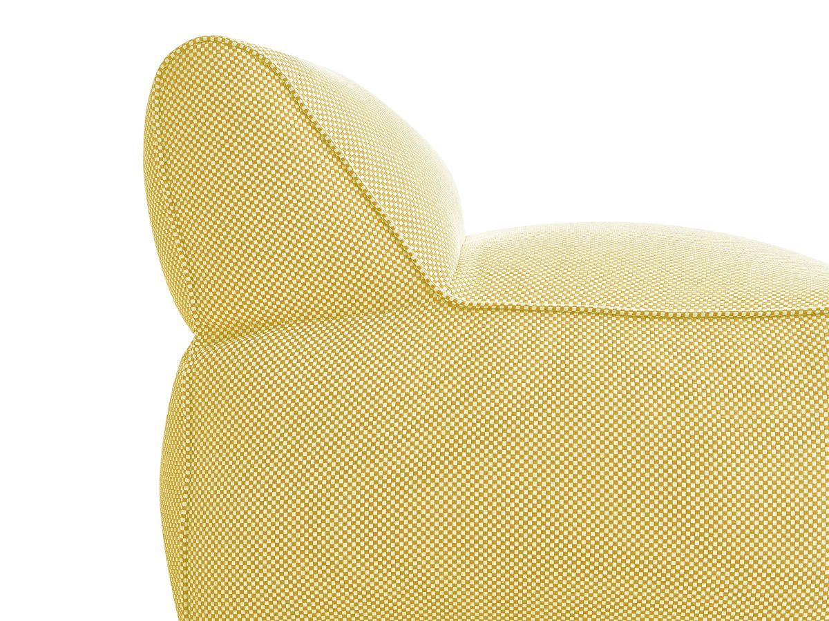 1-zits fauteuil zonder armleuningen voor modulaire tuinbank RIVIERA in gemêleerde stof