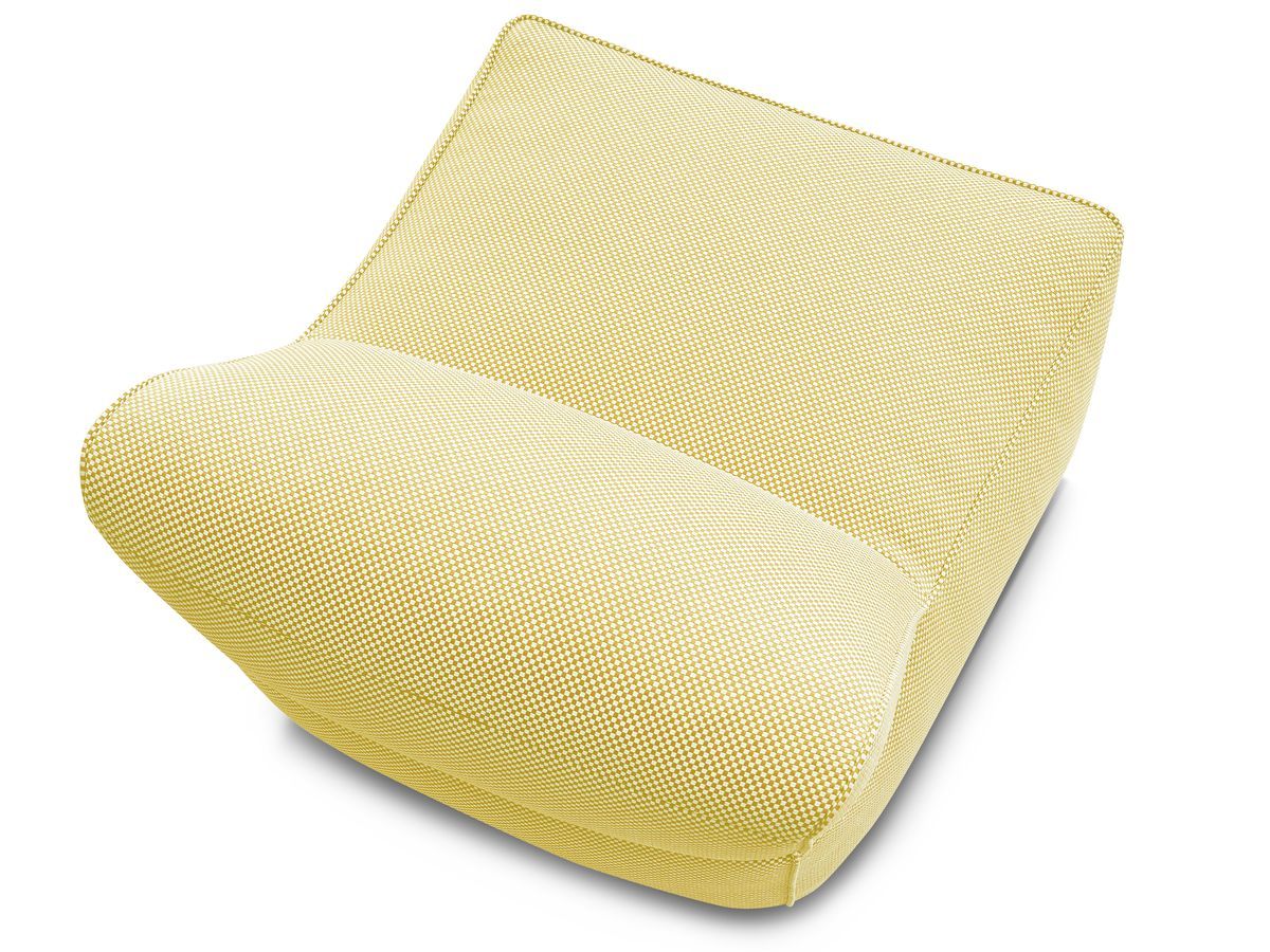 1-zits fauteuil zonder armleuningen voor modulaire tuinbank RIVIERA in gemêleerde stof