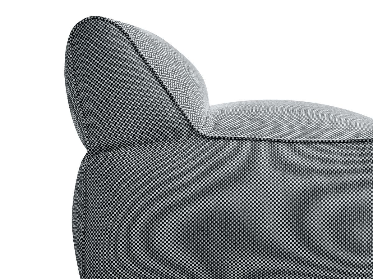 1-zits fauteuil zonder armleuningen voor modulaire tuinbank RIVIERA in gemêleerde stof