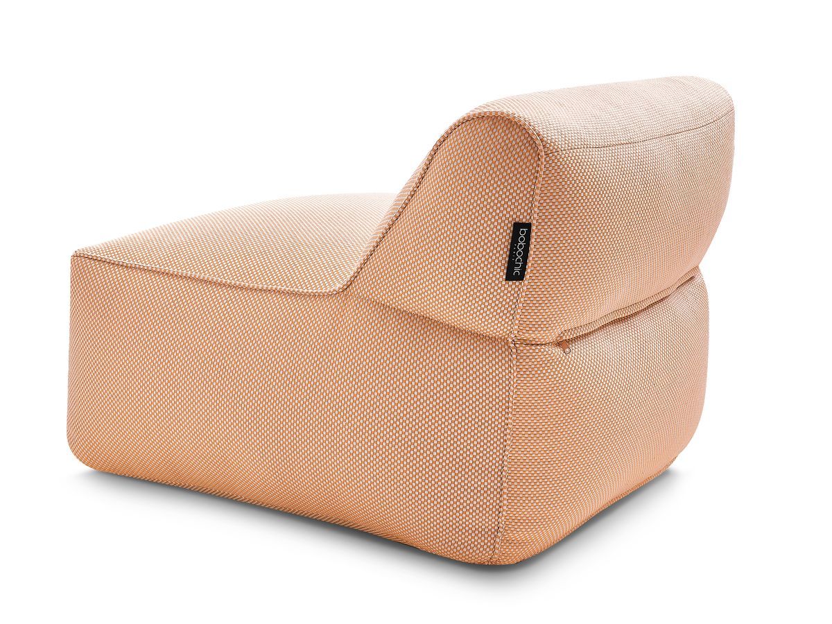 1-zits fauteuil zonder armleuningen voor modulaire tuinbank RIVIERA in gemêleerde stof