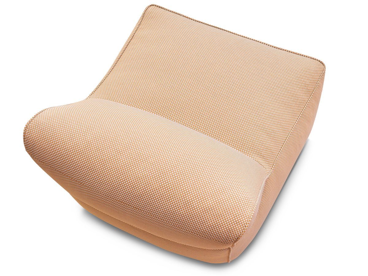 1-zits fauteuil zonder armleuningen voor modulaire tuinbank RIVIERA in gemêleerde stof
