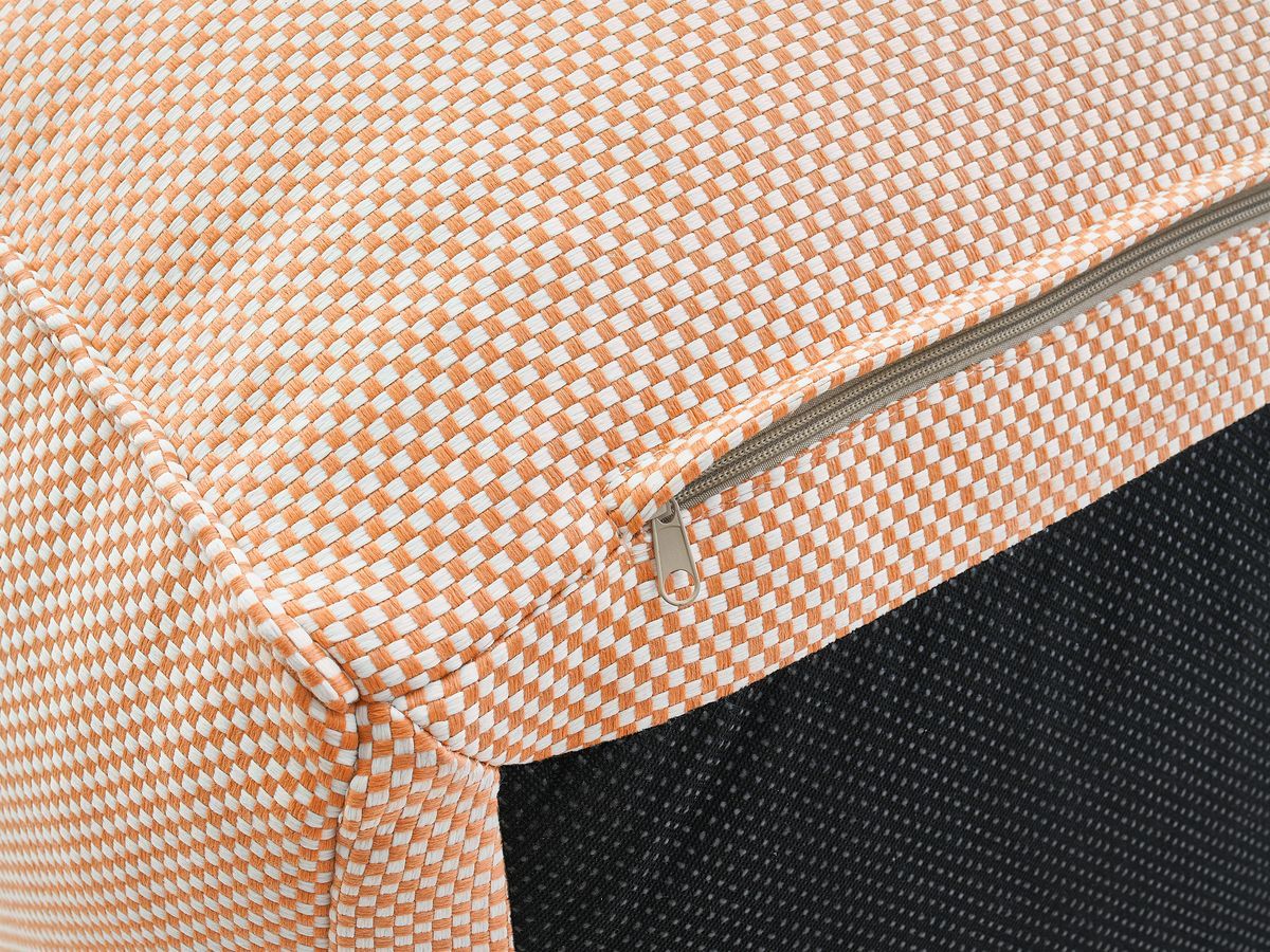 1-zits fauteuil zonder armleuningen voor modulaire tuinbank RIVIERA in gemêleerde stof