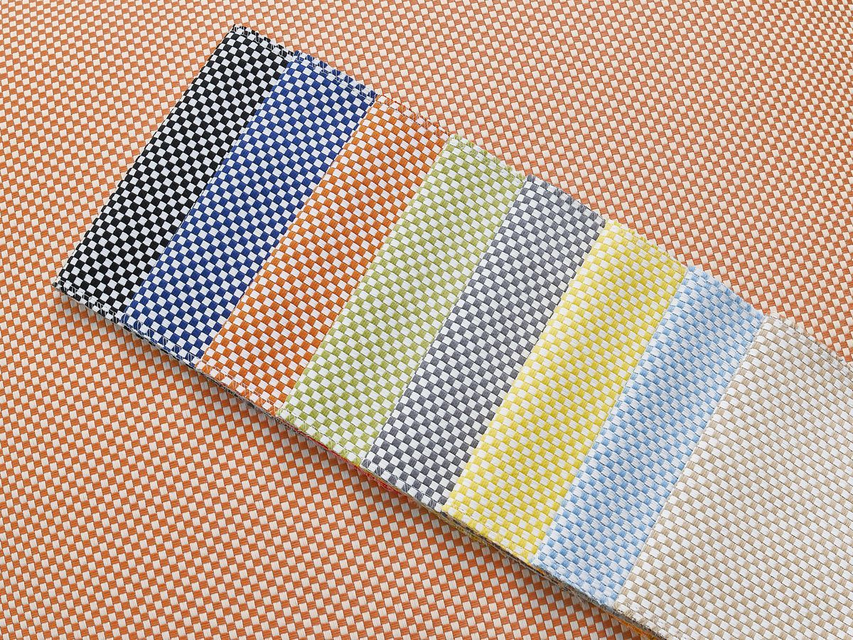 1-zits fauteuil zonder armleuningen voor modulaire tuinbank RIVIERA in gemêleerde stof
