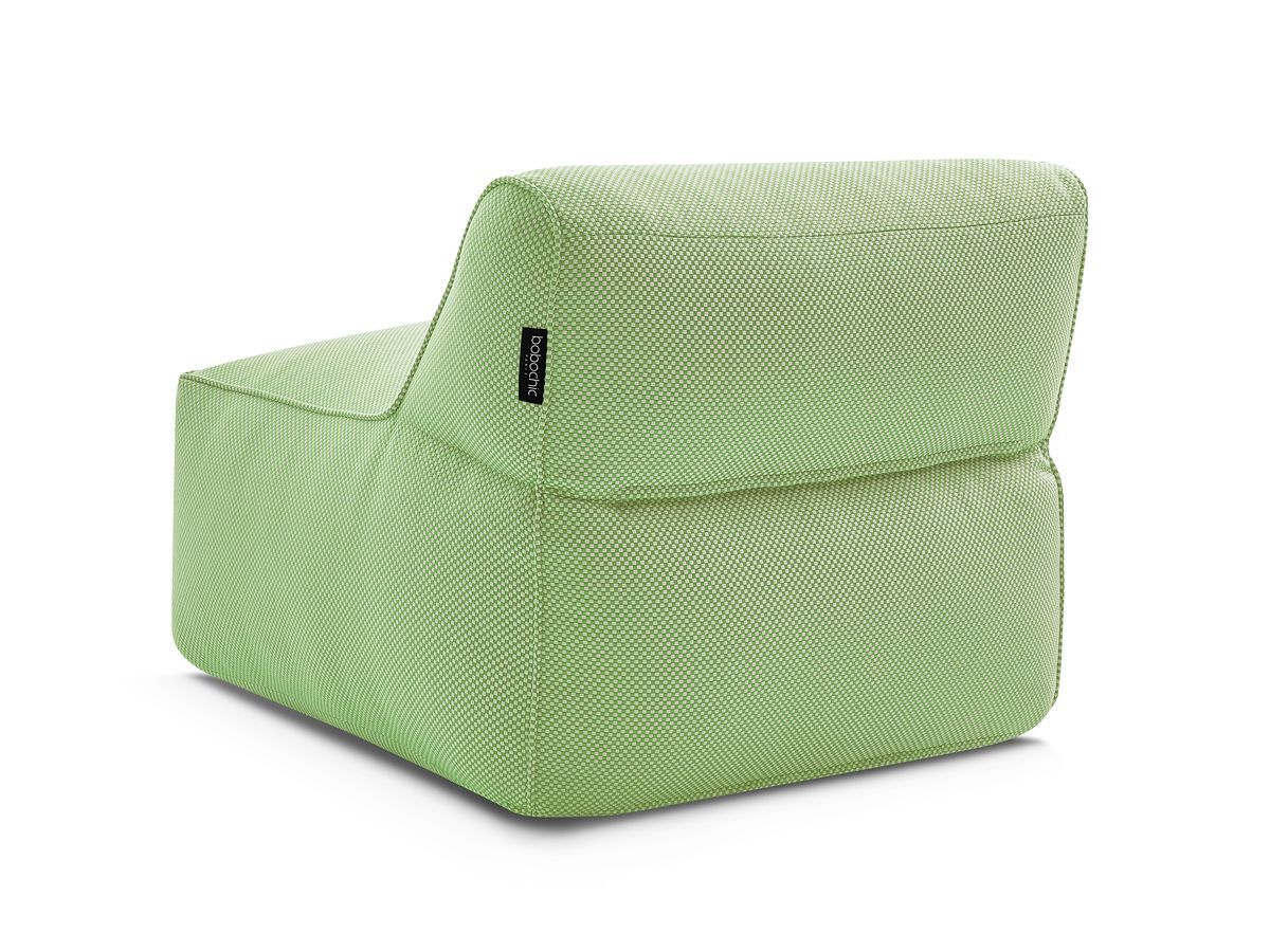 Chauffeuse 1 place sans accoudoir pour canapé de jardin modulable RIVIERA chiné vert — vue 5