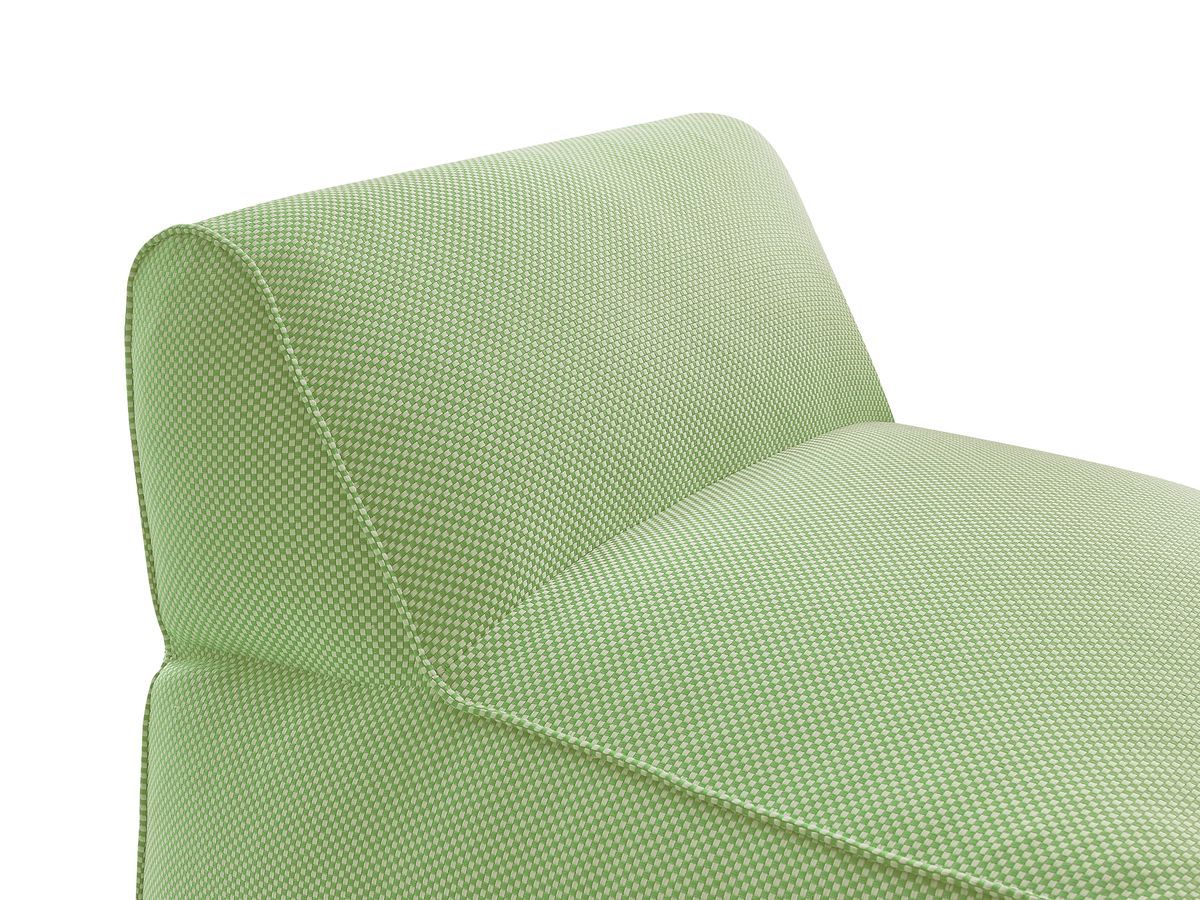 Chauffeuse 1 place sans accoudoir pour canapé de jardin modulable RIVIERA tissu chiné