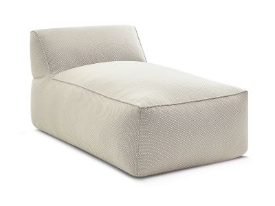 Méridienne sans accoudoir pour canapé de jardin modulable RIVIERA tissu chiné