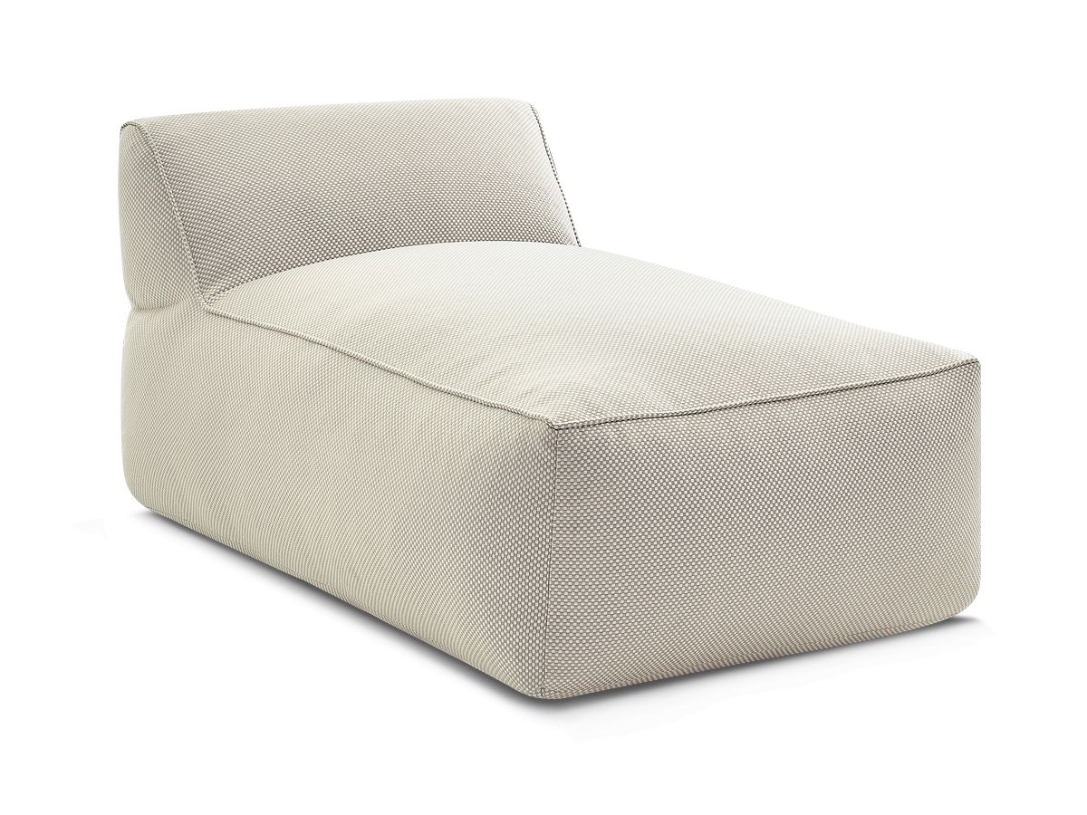 Méridienne sans accoudoir pour canapé de jardin modulable RIVIERA chiné beige