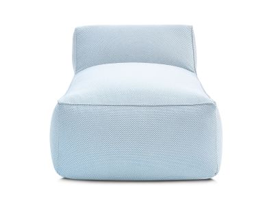 Méridienne sans accoudoir pour canapé de jardin modulable RIVIERA tissu chiné