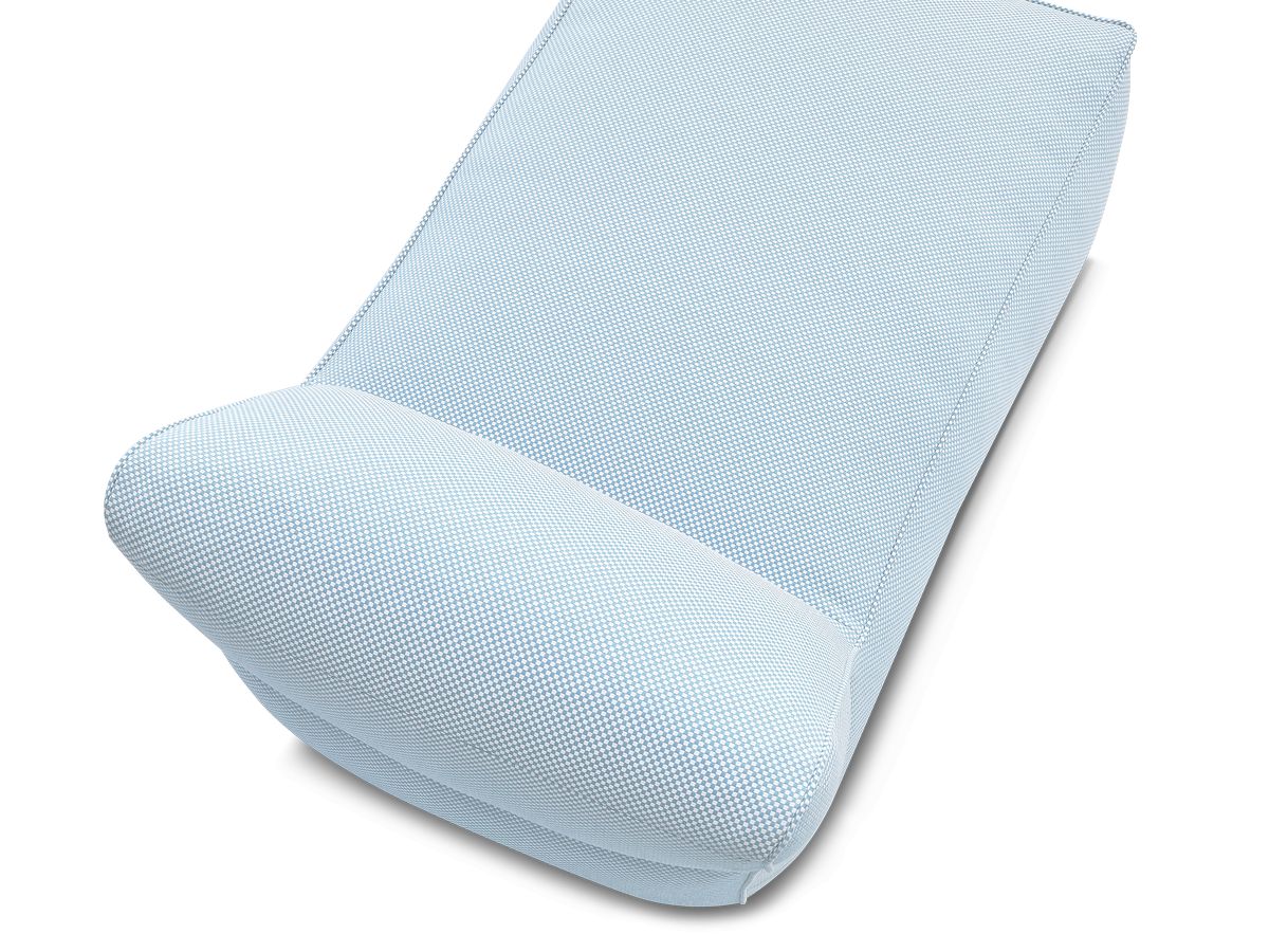Chaise longue zonder armleuningen voor de modulaire tuinbank RIVIERA in gemêleerde stof