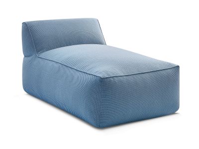 Méridienne sans accoudoir pour canapé de jardin modulable RIVIERA tissu chiné