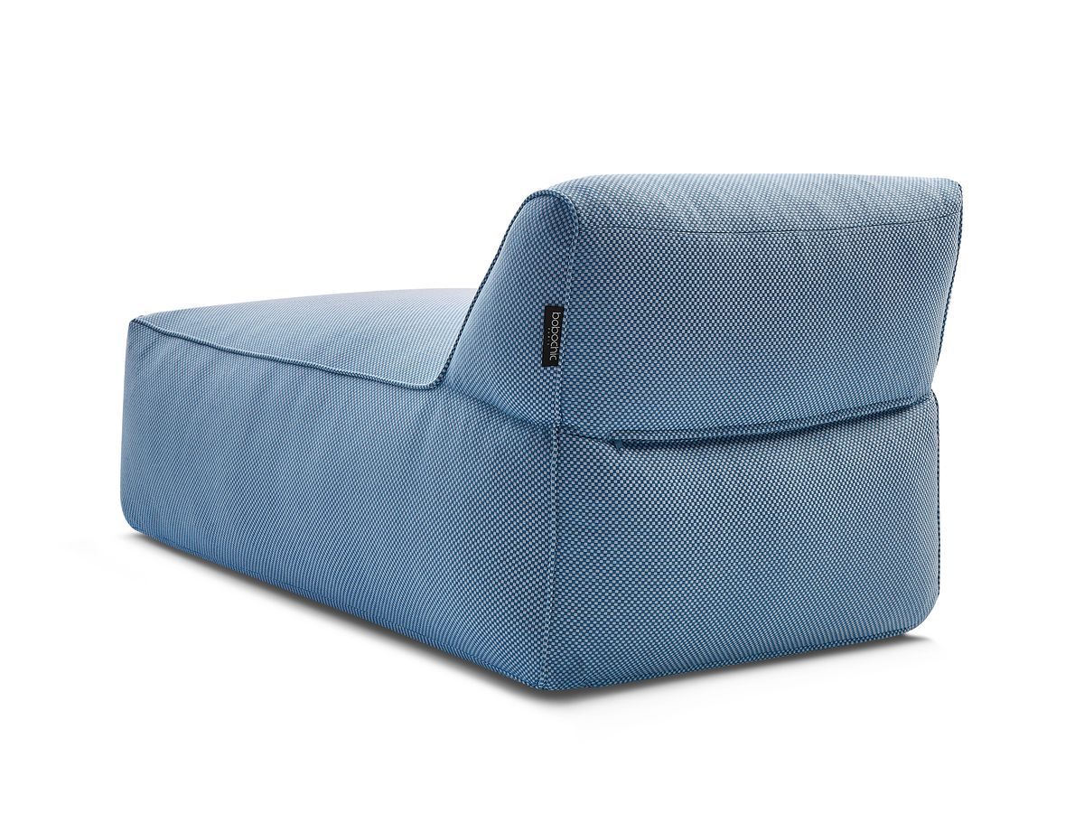 Méridienne sans accoudoir pour canapé de jardin modulable RIVIERA chiné bleu foncé — vue 5