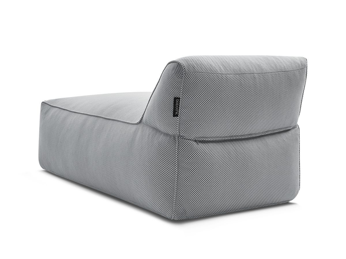 Méridienne sans accoudoir pour canapé de jardin modulable RIVIERA chiné gris clair — vue 5