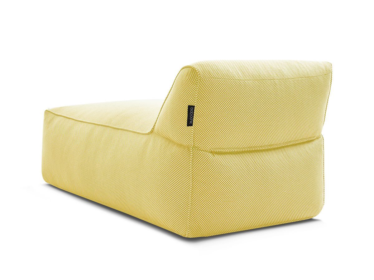 Méridienne sans accoudoir pour canapé de jardin modulable RIVIERA chiné jaune — vue 5