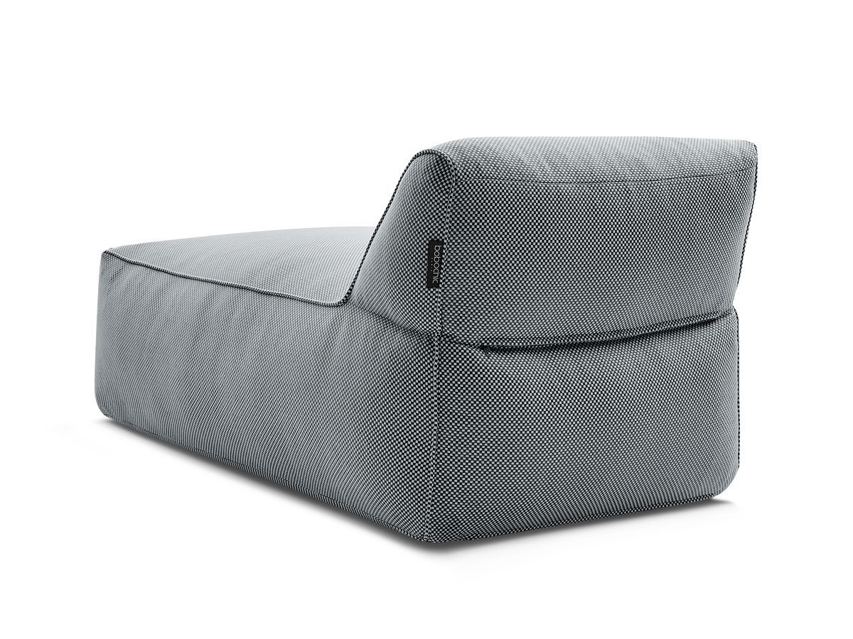 Méridienne sans accoudoir pour canapé de jardin modulable RIVIERA chiné noir — vue 5