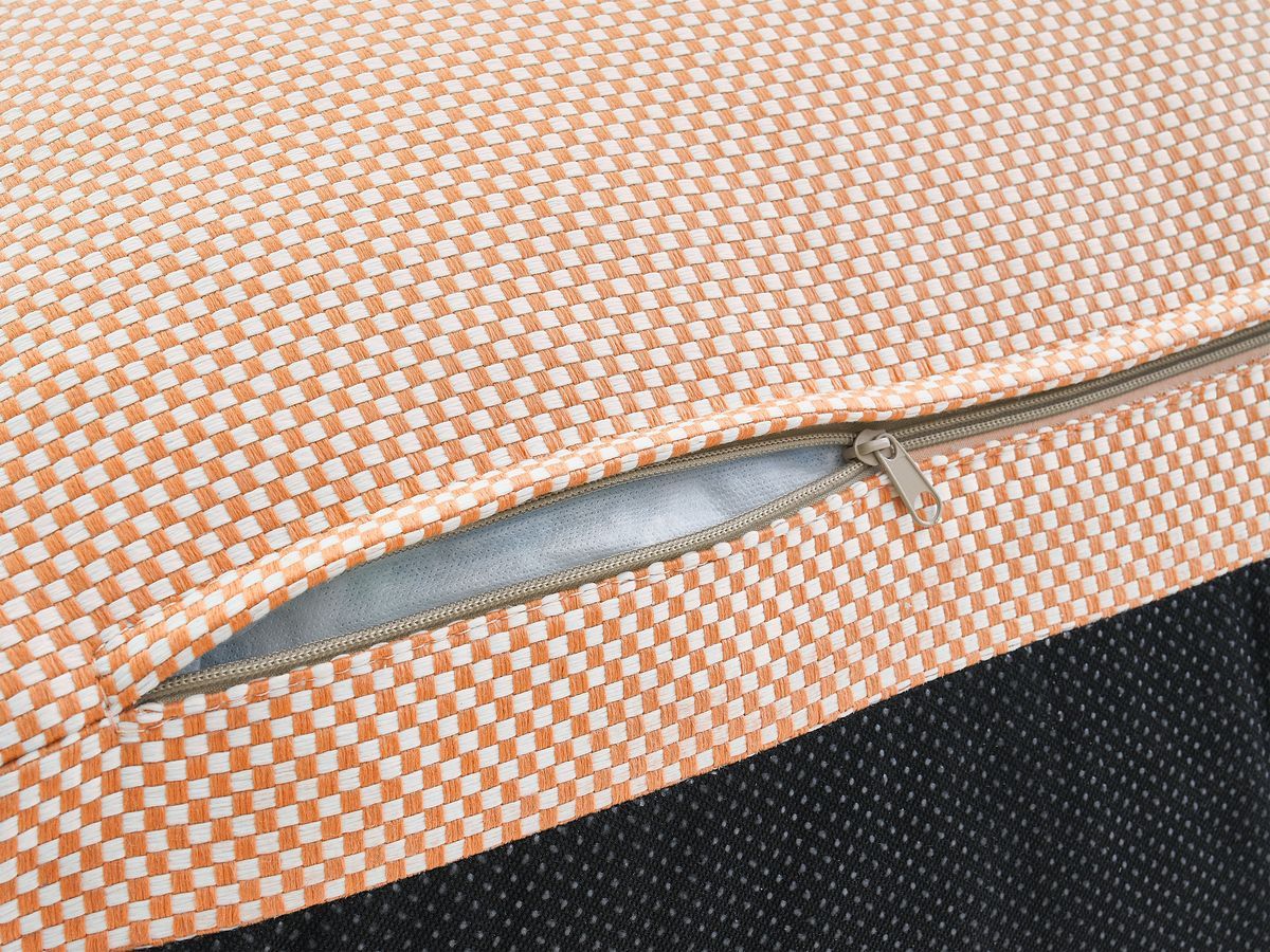 Chaise longue zonder armleuningen voor de modulaire tuinbank RIVIERA in gemêleerde stof