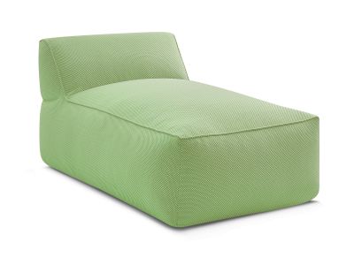 Méridienne sans accoudoir pour canapé de jardin modulable RIVIERA tissu chiné