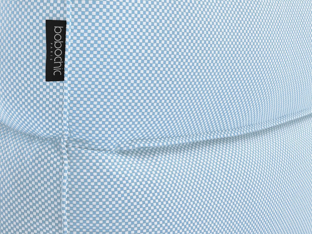 Canapé de jardin modulable RIVIERA tissu chiné avec 1 chauffeuse 1 place, 1 chauffeuse 2 places, 1 méridienne et 1 pouf