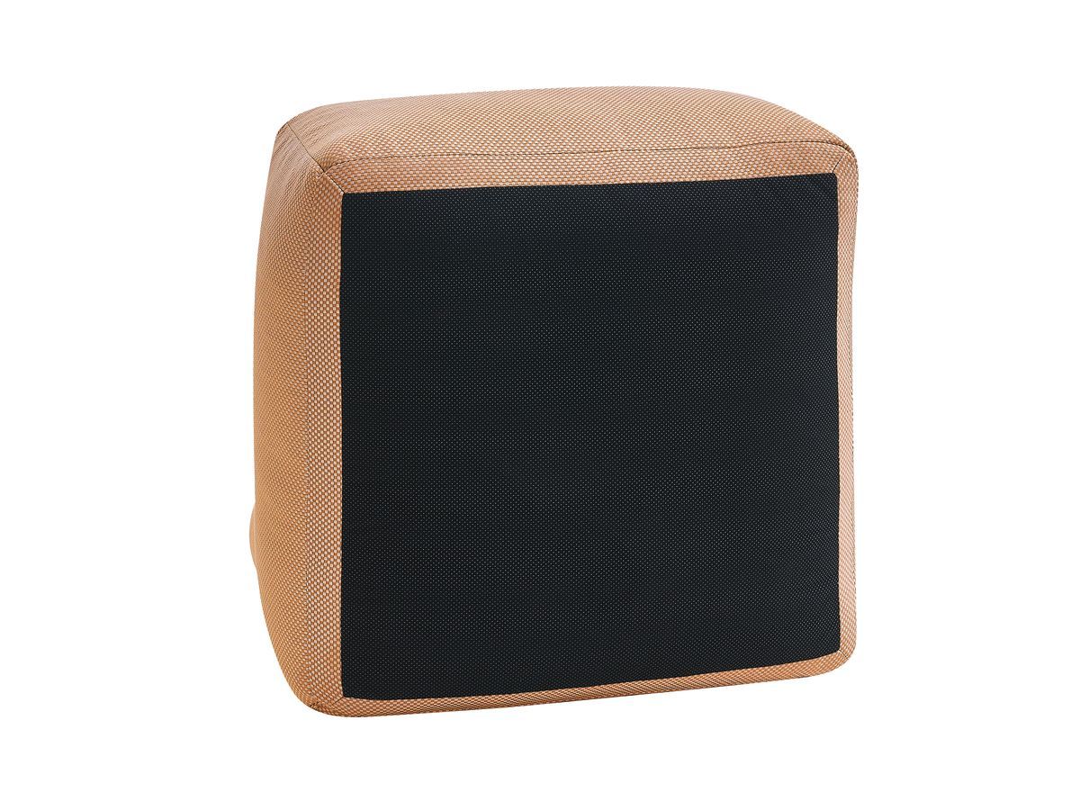 Canapé de jardin modulable RIVIERA tissu chiné avec 1 chauffeuse 1 place, 1 chauffeuse 2 places, 1 méridienne et 1 pouf