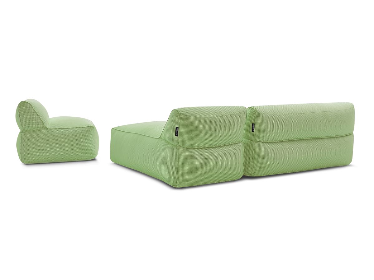 Canapé de jardin modulable RIVIERA chiné vert — vue 5