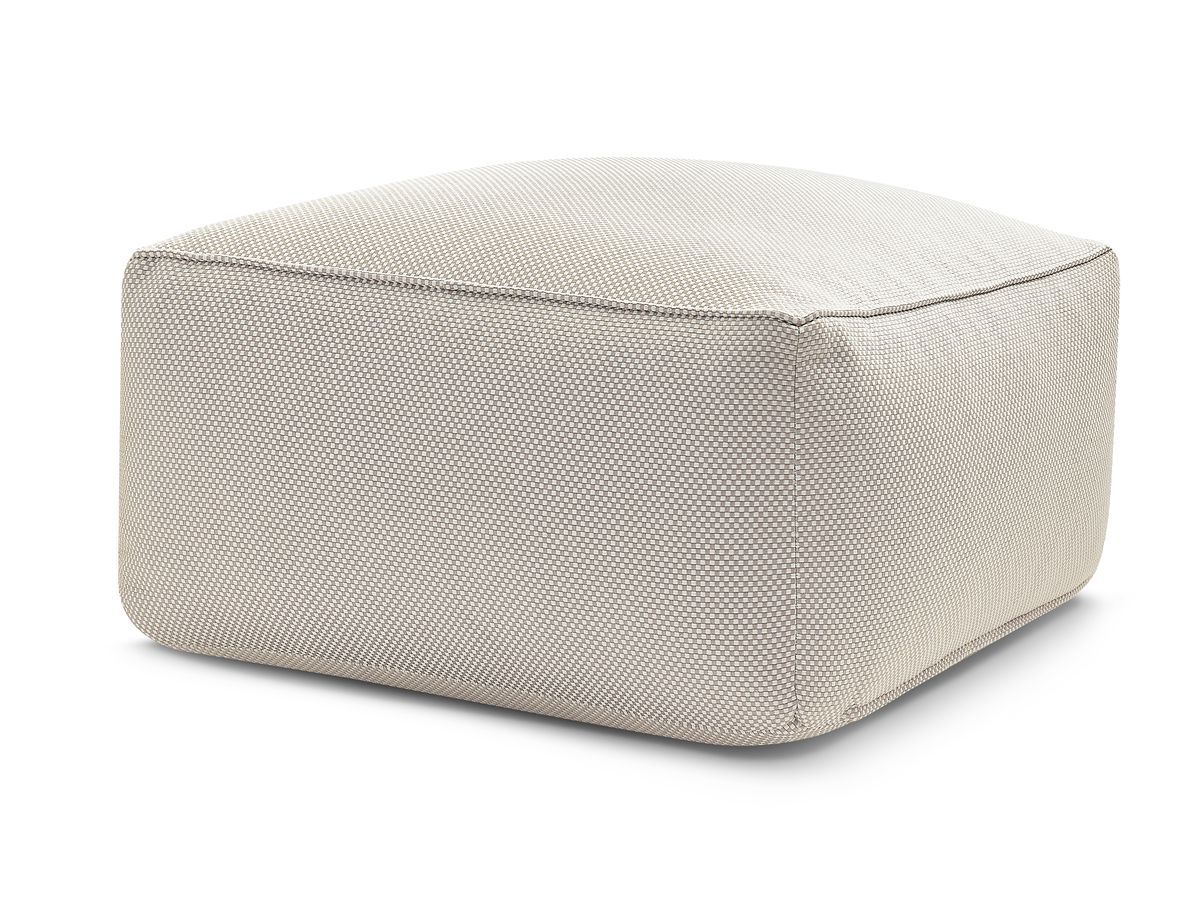 Pouf pour canapé de jardin modulable RIVIERA chiné beige — vue 5