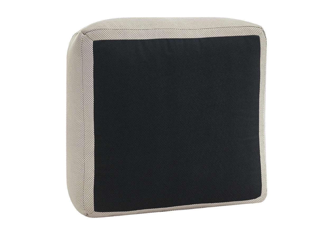 Pouf pour canapé de jardin modulable RIVIERA tissu chiné