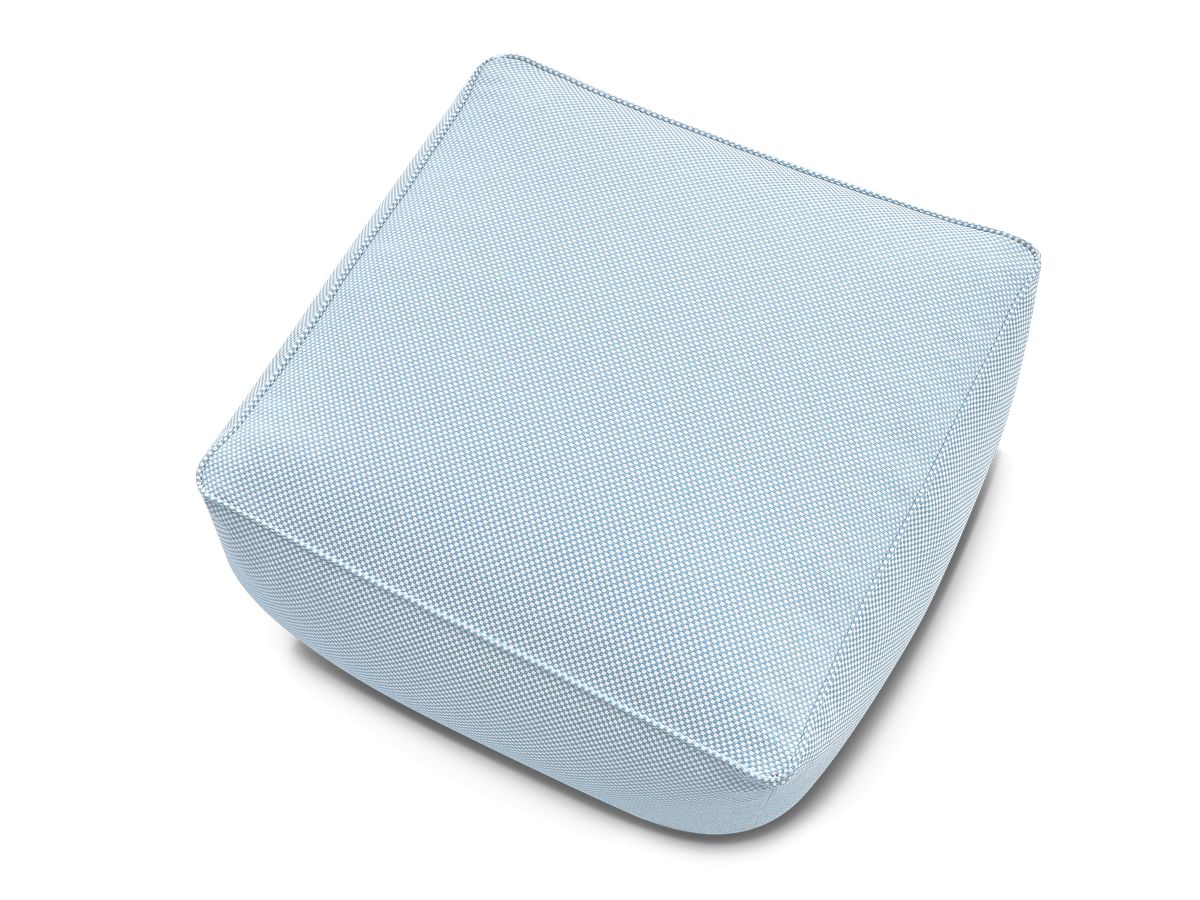 Canapé d'angle fixe EVEREST tissu chiné - Orange - Angle droit - 10 coussins