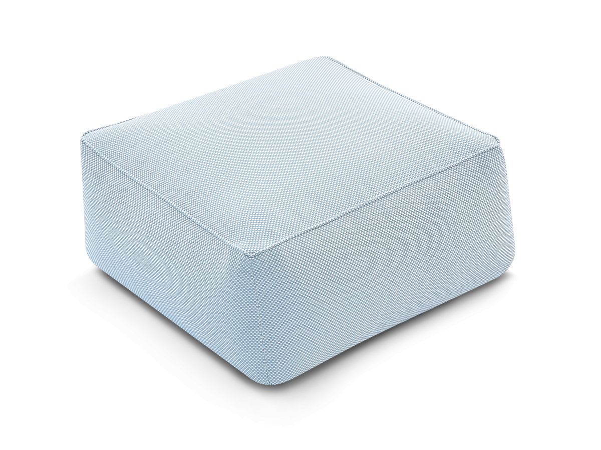 Canapé d'angle fixe EVEREST tissu chiné - Orange - Angle droit - 10 coussins