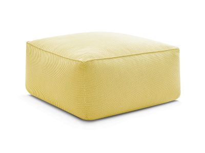Pouf pour canapé de jardin modulable RIVIERA tissu chiné