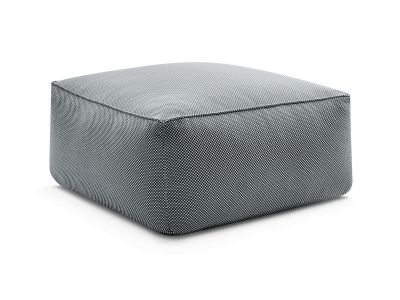 Pouf pour canapé de jardin modulable RIVIERA tissu chiné