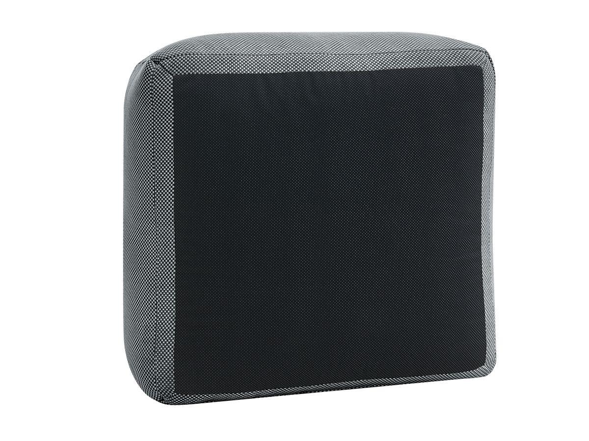 Canapé d'angle fixe EVEREST tissu chiné - Orange - Angle droit - 10 coussins
